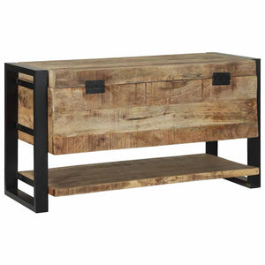 Aufbewahrungsbox Braun Mango Massivholz 80cm