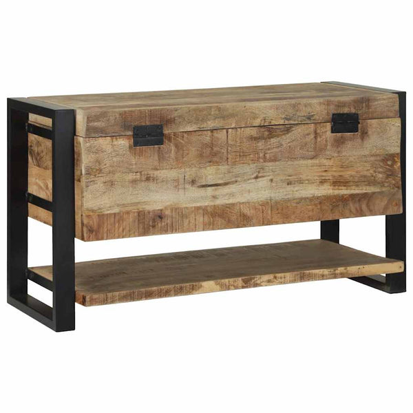 Aufbewahrungsbox Braun Mango Massivholz 80cm