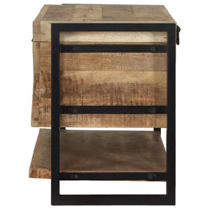 Aufbewahrungsbox Braun Mango Massivholz 80cm