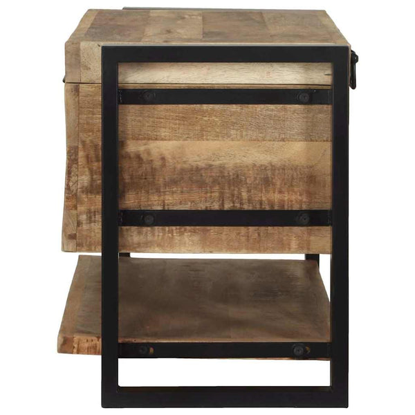 Aufbewahrungsbox Braun Mango Massivholz 80cm