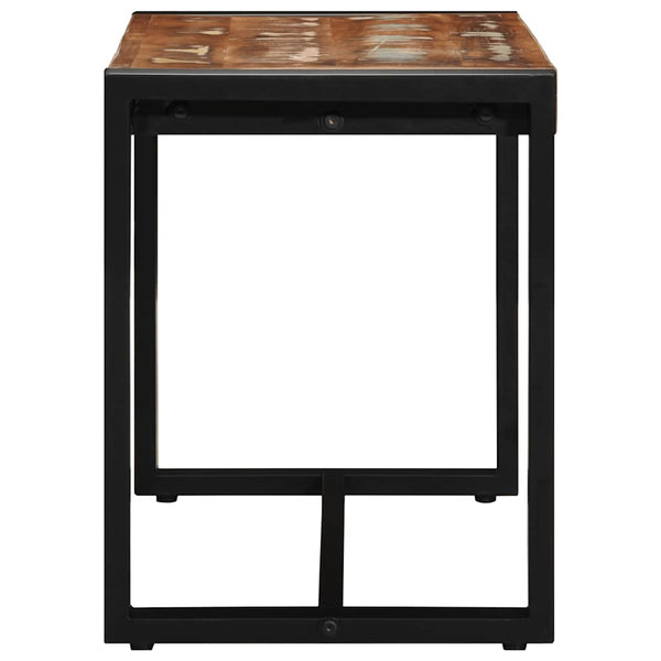 vidaXL Banc multicolore 80x35x45 cm bois de récupération massif