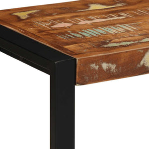 vidaXL Banc multicolore 80x35x45 cm bois de récupération massif
