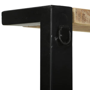 vidaXL Étagère de cuisine marron et noir 80 x 40 x 160 cm bois de manguier massif