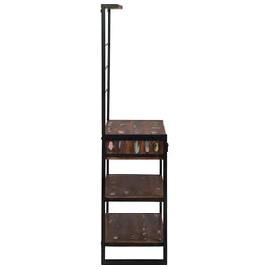 Küchenregal Mehrfarbig Schwarz 80x40x160cm