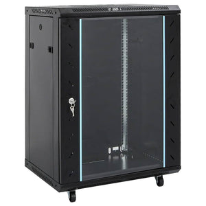 15U Netzwerkschrank 19" IP20 Schwarz