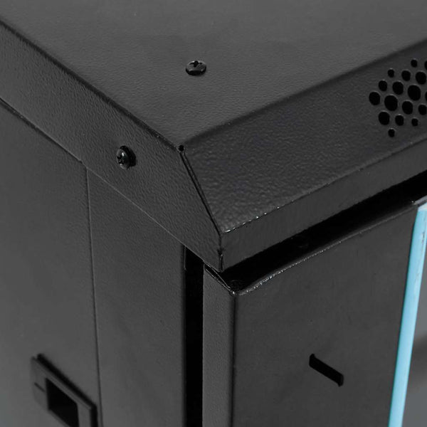 15U Netzwerkschrank 19" IP20 Schwarz