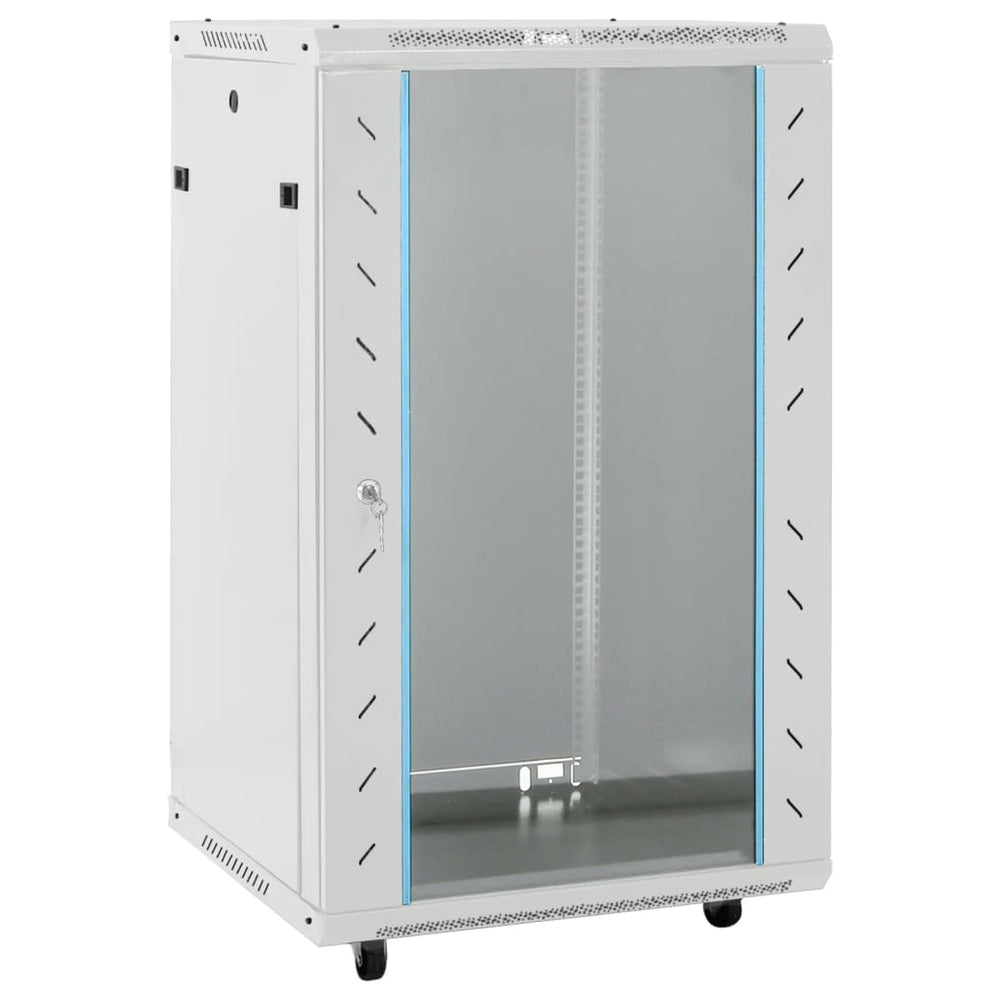 18U Netzwerkschrank 19" Grau 60x60x100 cm