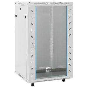 18U Netzwerkschrank 19" Grau 60x60x100 cm