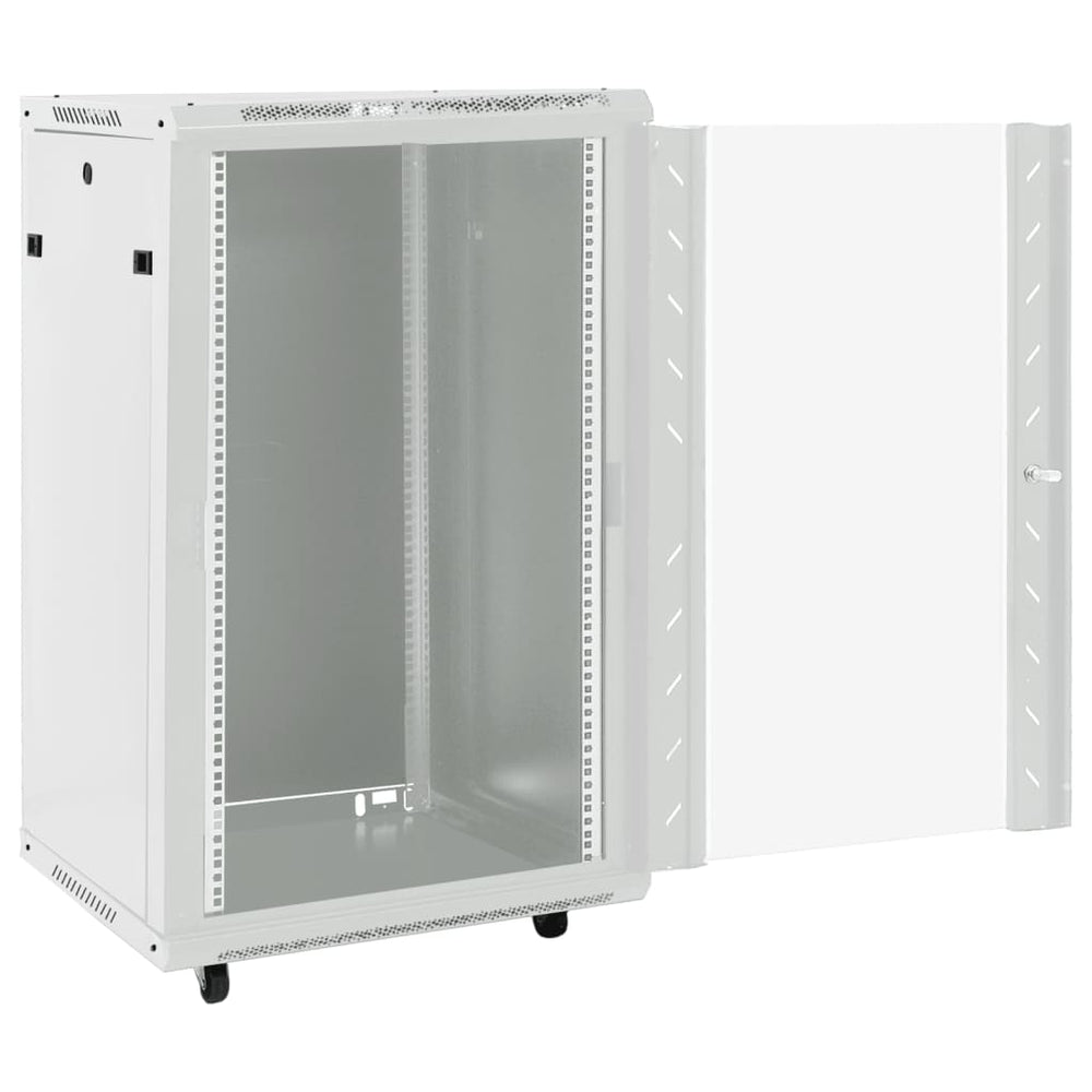 18U Netzwerkschrank 19" Grau 60x60x100 cm