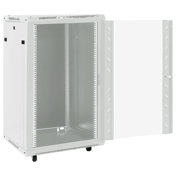18U Netzwerkschrank 19" Grau 60x60x100 cm