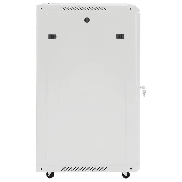 18U Netzwerkschrank 19" Grau 60x60x100 cm