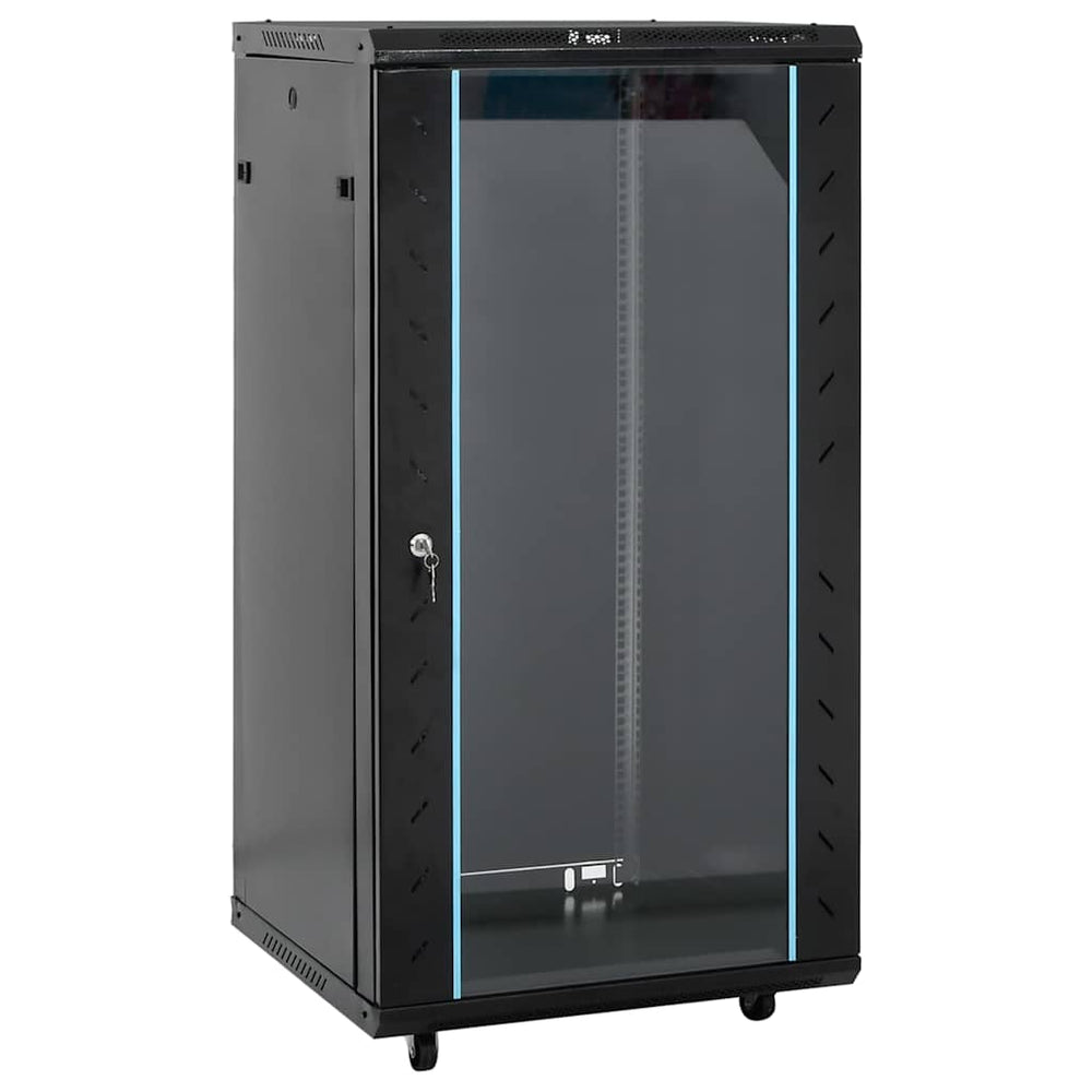 22U 19" Netzwerkschrank Schwarz 60x60x120 cm