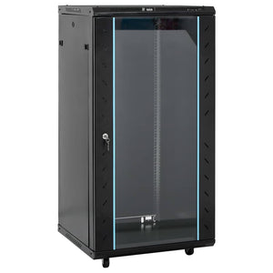 22U 19" Netzwerkschrank Schwarz 60x60x120 cm