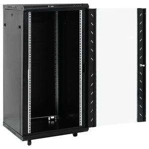 22U 19" Netzwerkschrank Schwarz 60x60x120 cm