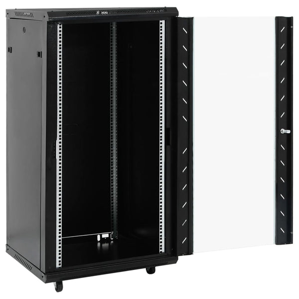 22U 19" Netzwerkschrank Schwarz 60x60x120 cm