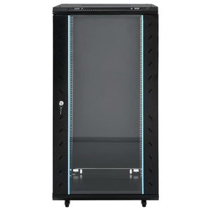 22U 19" Netzwerkschrank Schwarz 60x60x120 cm