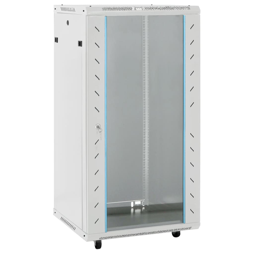 22U 19" Netzwerkschrank Grau 60x60x120 cm