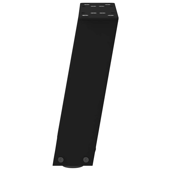 U-Form Couchtischbeine, 30cm, Schwarz, 2er-Set