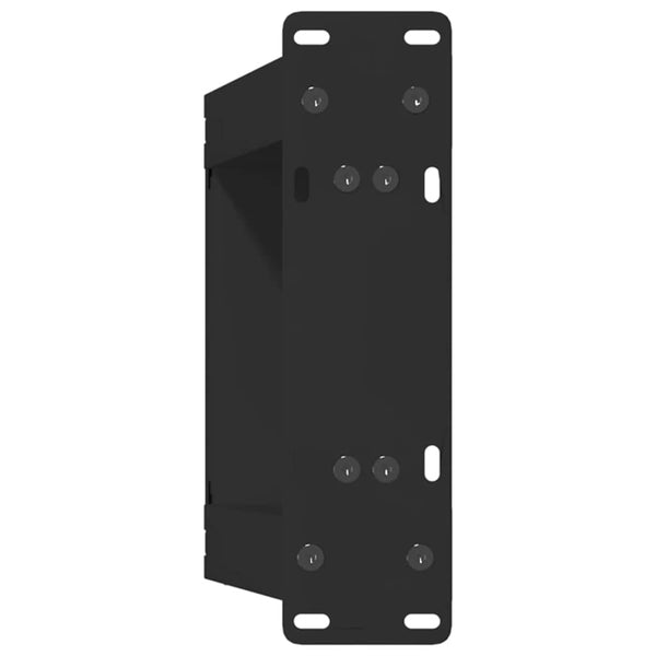 U-Form Couchtischbeine, 30cm, Schwarz, 2er-Set