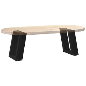 U-Form Couchtischbeine, 30cm, Schwarz, 2er-Set