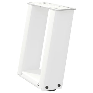U-Form Couchtischbeine, 30 cm, Weiß, 2er-Set