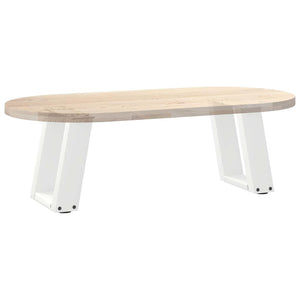 U-Form Couchtischbeine, 30 cm, Weiß, 2er-Set
