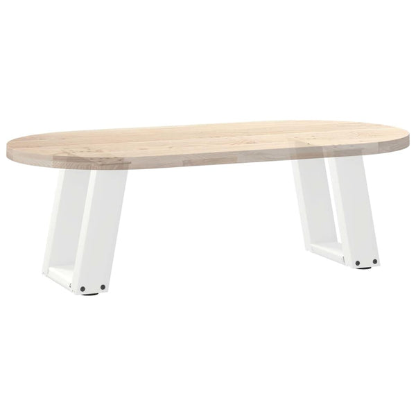 U-Form Couchtischbeine, 30 cm, Weiß, 2er-Set