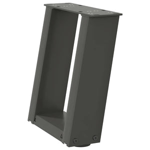 U-Form Couchtischbeine, Anthrazit, 30cm, 2er-Set