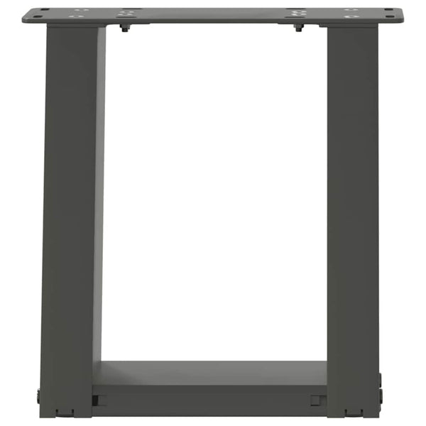 U-Form Couchtischbeine, Anthrazit, 30cm, 2er-Set