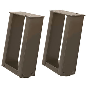 U-Form Couchtischbeine, 30cm Stahl