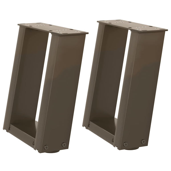 U-Form Couchtischbeine, 30cm Stahl