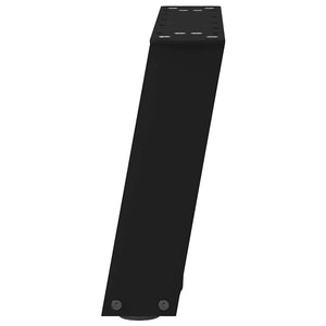U-Form Couchtischbeine, Stahl Schwarz, 2er Set