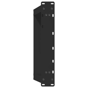 U-Form Couchtischbeine, Stahl Schwarz, 2er Set