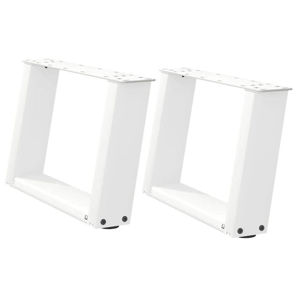 Couchtischbeine U-Form, Weiß, 2er Set