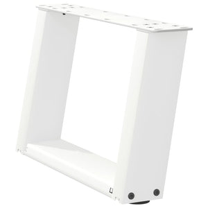 Couchtischbeine U-Form, Weiß, 2er Set