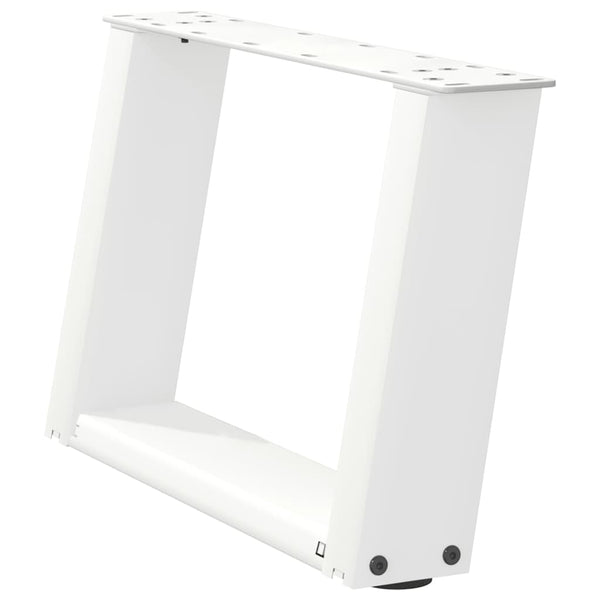 Couchtischbeine U-Form, Weiß, 2er Set