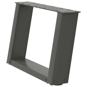 U-Form Couchtischbeine, 2er Set Anthrazit