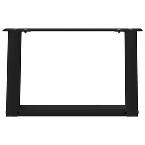 Couchtischbeine U-Form Schwarz, 2er Set