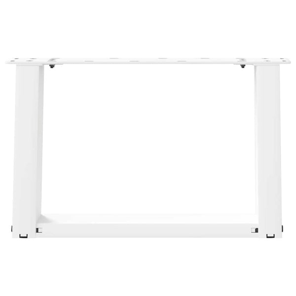 Couchtischbeine U-Form Weiß, 2er Set