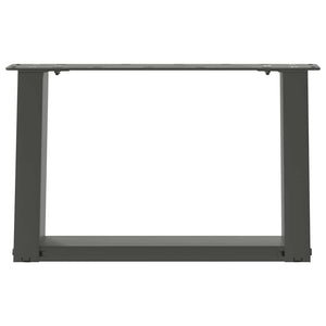 U-Form Couchtischbeine Anthrazit, 2er Set