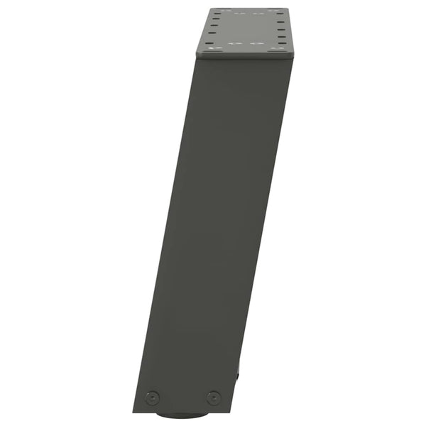 U-Form Couchtischbeine Anthrazit, 2er Set