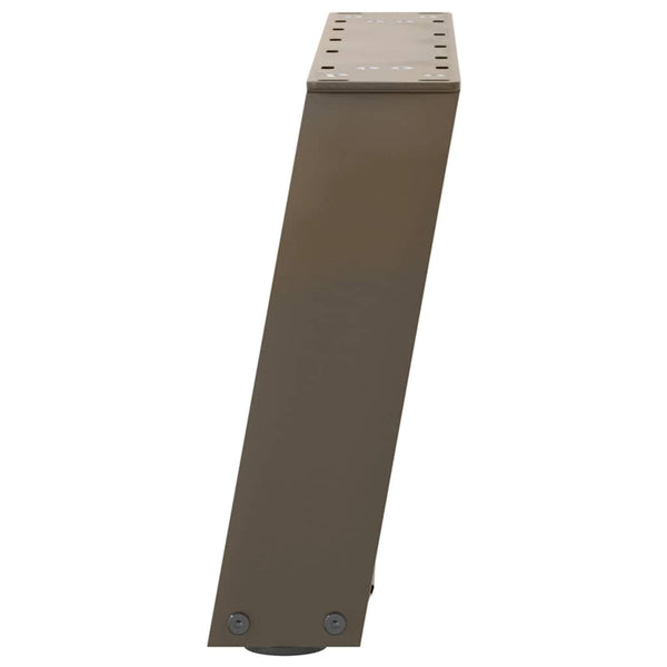 Couchtischbeine U-Form Stahl Natur 2er Set