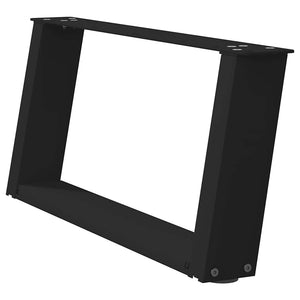 Couchtischbeine U-Form Schwarz Stahl 60cm (2er Set)