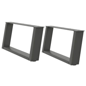 Couchtischbeine U-Form Anthrazit, 2er Set