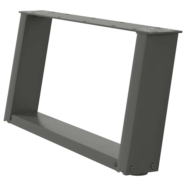 Couchtischbeine U-Form Anthrazit, 2er Set