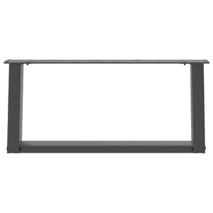Couchtischbeine U-Form Anthrazit, 2er Set