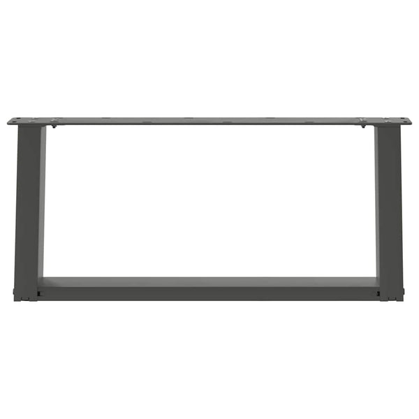 Couchtischbeine U-Form Anthrazit, 2er Set