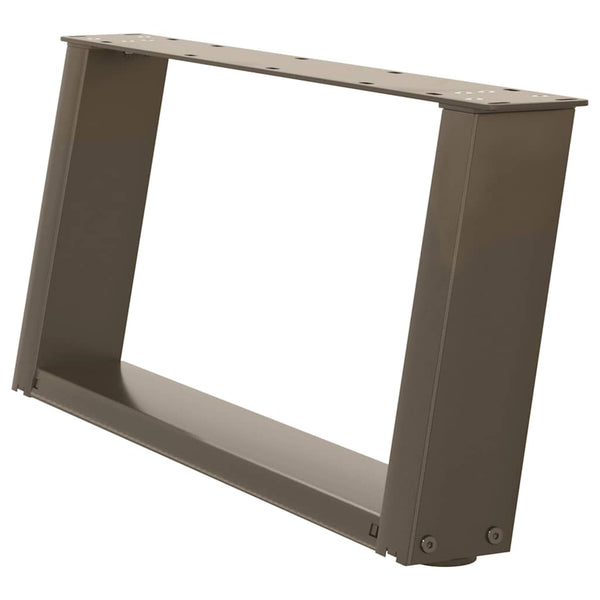 Couchtischbeine U-Form, 60 cm Stahl