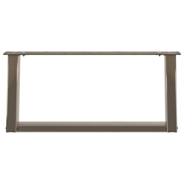 Couchtischbeine U-Form, 60 cm Stahl
