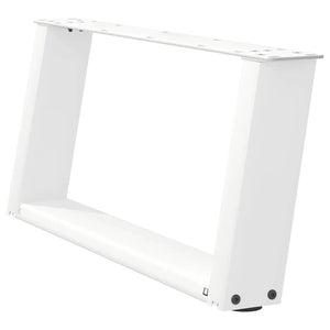 Weiße U-Form Couchtischbeine, 70 cm, 2er Set